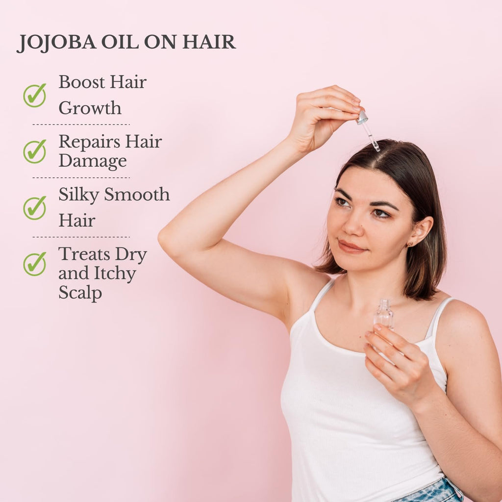 TRIONI Pure Jojoba Oil for Face, Skin, and Hair