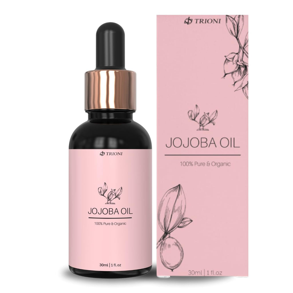 TRIONI Pure Jojoba Oil for Face, Skin, and Hair