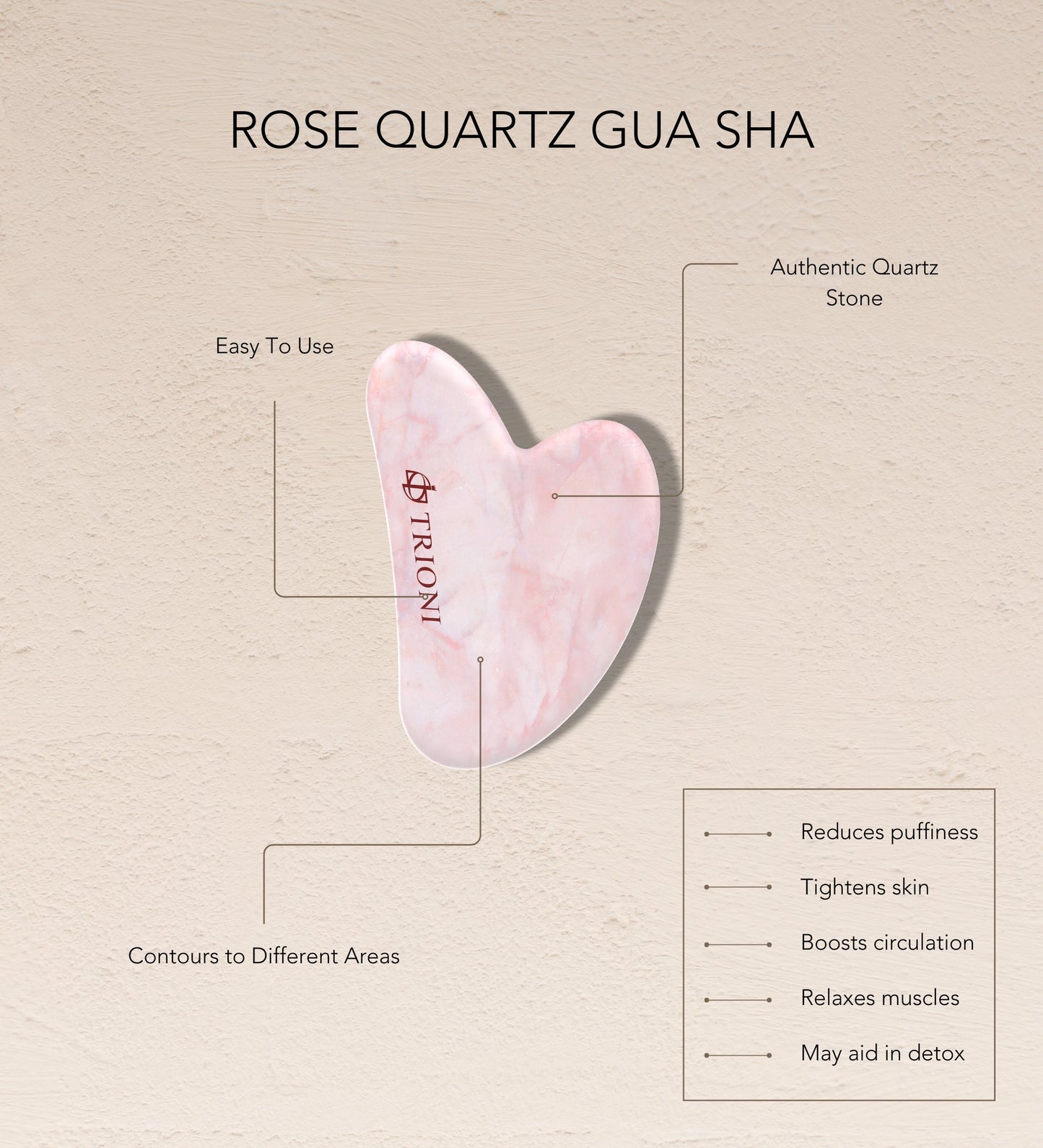 TRIONI Deluxe Gua Sha Oil for Face Skincare Gift Set